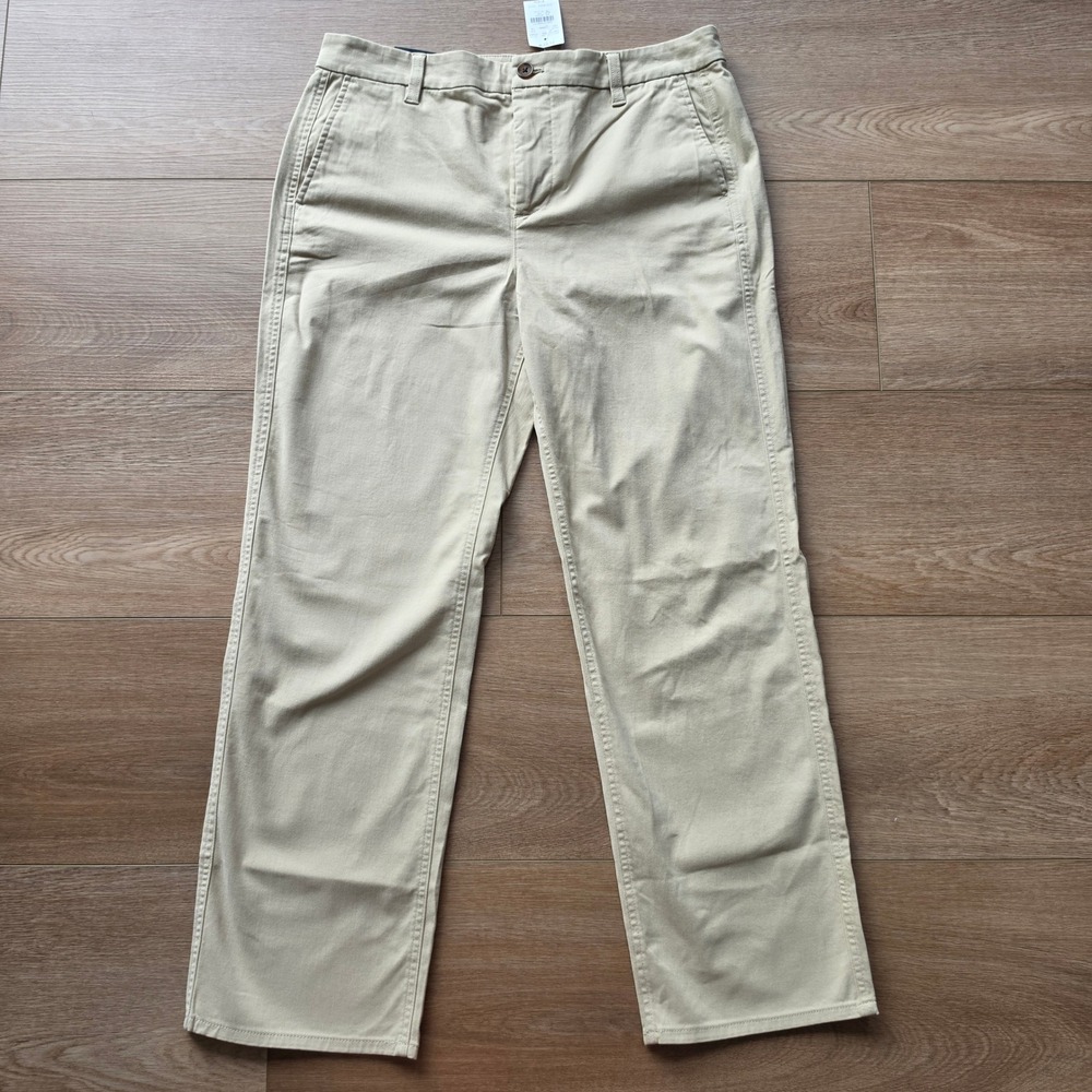 J.Crew Everyday Chino Pant Khaki Tan Straight Leg Trousers Size 12 NWT